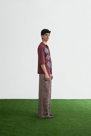 Jamun Block print and Embroidery Trouser (Men)